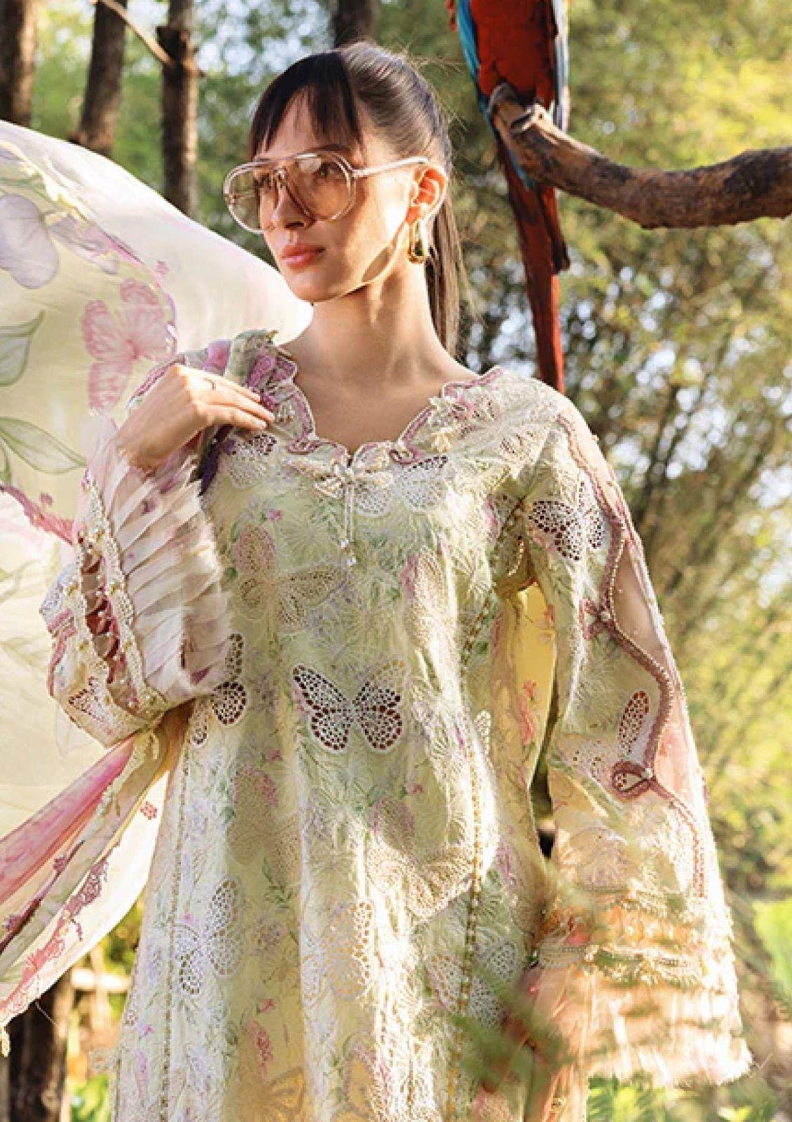 MARIA.B Lawn & Chiffon 3Pc Suit
