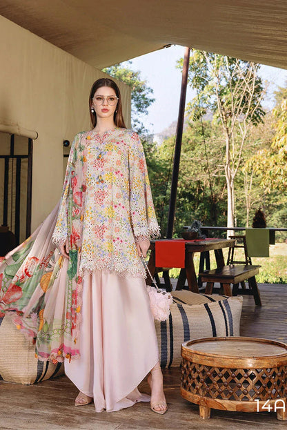 Lawn Unstitched Embroidered Suit by MARIA.B