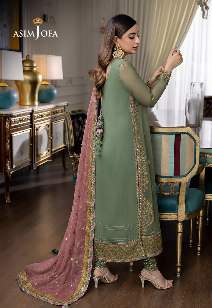 Jihmil By Asim Jofa Embroidered Chiffon Suit