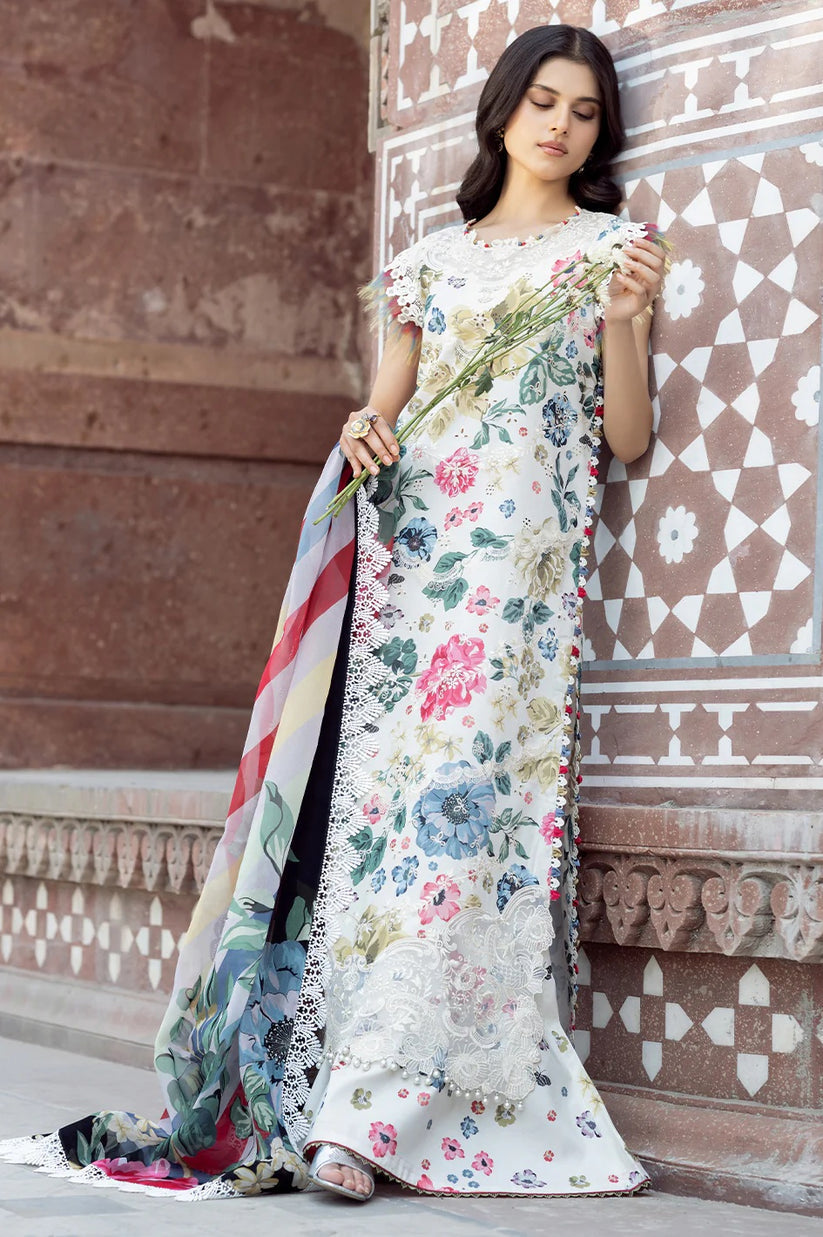 Bin Ilyas Printed Embroidered Lawn Suit