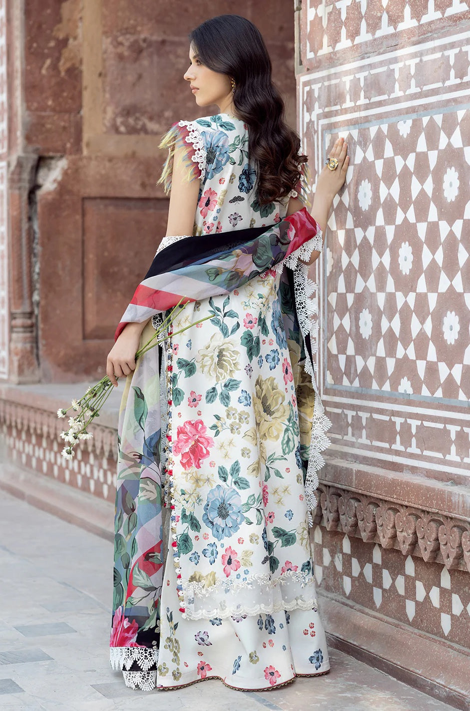 Bin Ilyas Printed Embroidered Lawn Suit