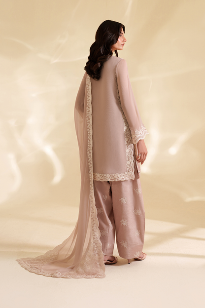 Embroidered Chiffon Suit