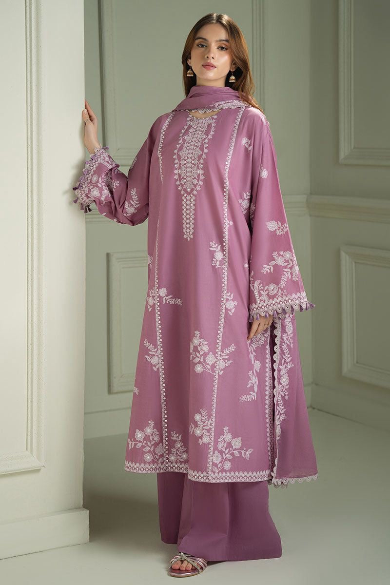 Embroidered Lawn 3pc Suit